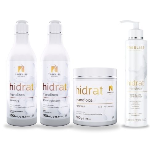 Kit Hidratação e Manutenção Mandioca 4 itens Treeliss