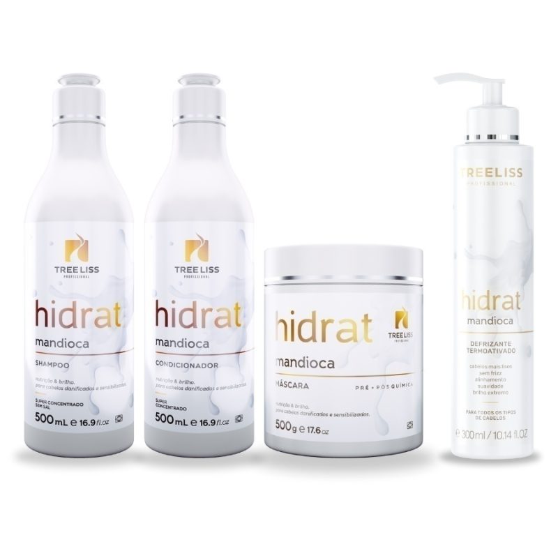 Kit Hidratação e Manutenção Mandioca 4 itens Treeliss