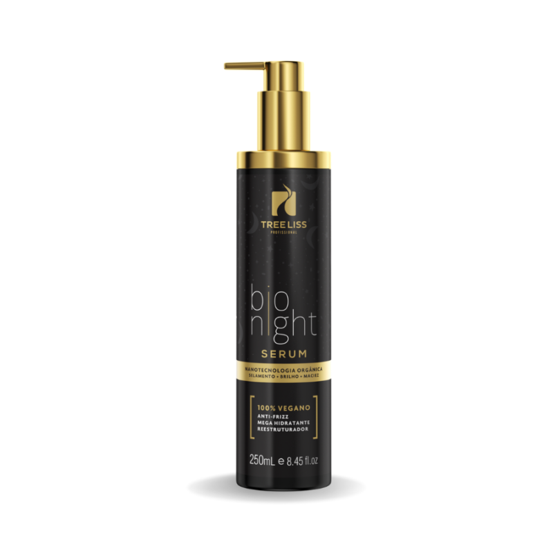 Sérum Capilar Tratamento antifrizz Vegano Bio Night Treeliss