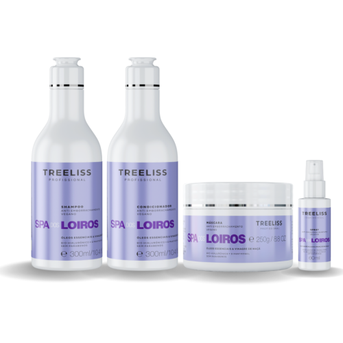 Kit Shampoo, condicionador, máscara e spray Spa dos Loiros