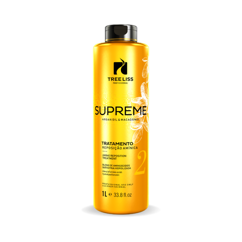 Kit Alisamento Shampoo, reconstrutor e botox Supreme 1L - Imagem 3