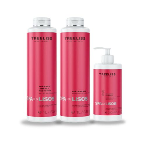 Kit Alisamento Spa dos Lisos Orgânico 3 itens treeliss