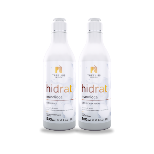 Kit Hidratação Shampoo e condicionador Mandioca Treeliss