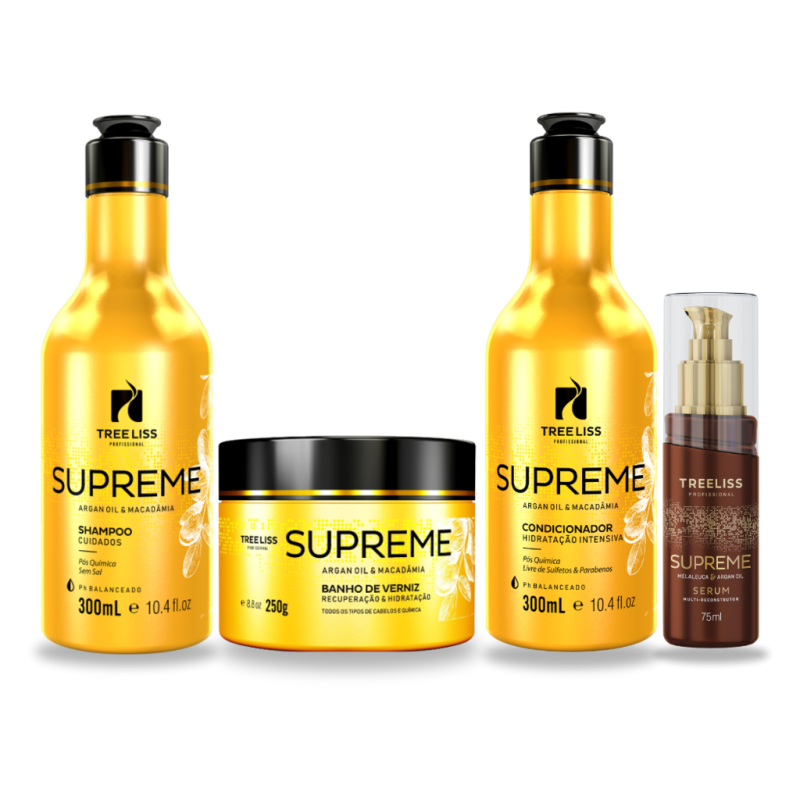 Kit Hidratação Supreme Profissional 4 Passos treeliss