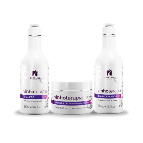 Kit Neutralizador Vinhoterapia Hidratação 3 itens