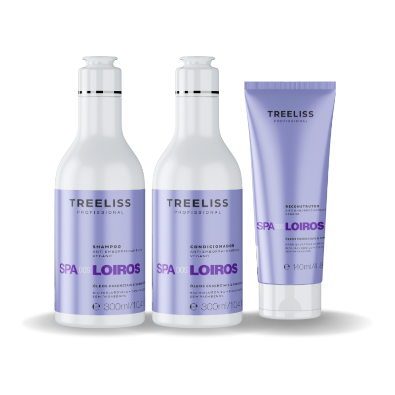 Kit Reconstrutor, shampoo e condicionador Spa dos loiros
