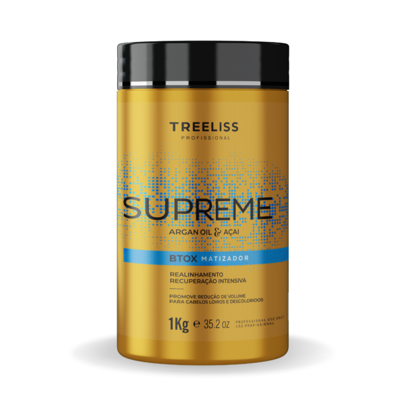 Kit Alisamento Shampoo Reconstrutor e Btox matizador Supreme - Imagem 4