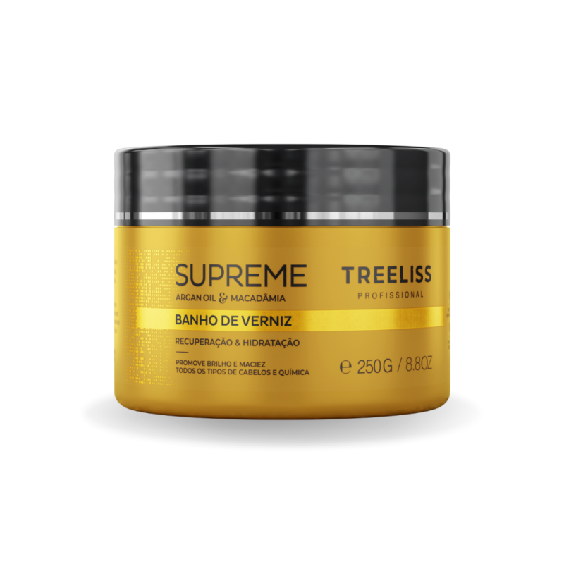 Tratamento Capilar Banho De Verniz Supreme Treeliss - 250g