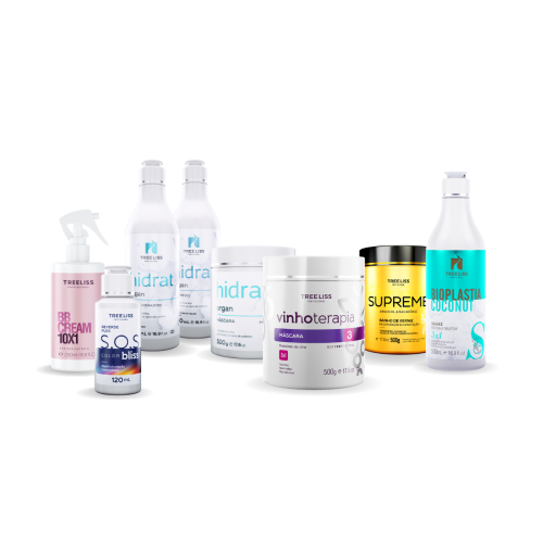 Kit Cronograma Capilar Tratamento Premium 4,1Kg Tree Liss