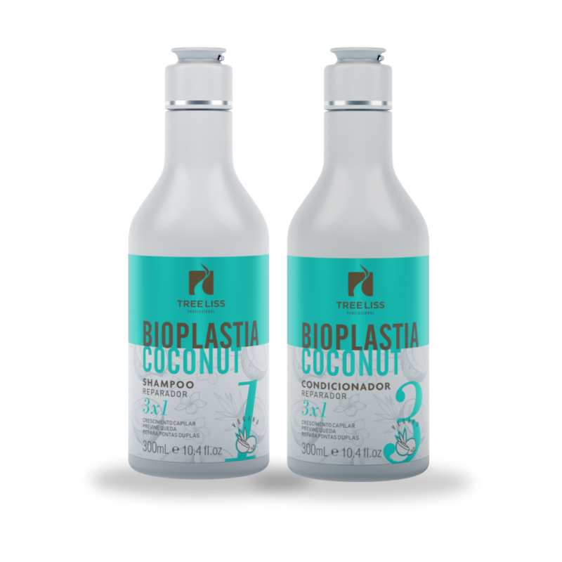 Kit Antiqueda Reconstrutor Bioplastia Vegano 2 Passos