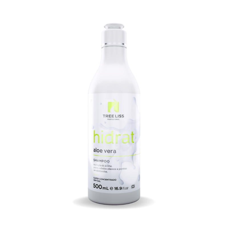 Shampoo cabelos oleosos Hidrat Aloe Vera 500ml Treeliss