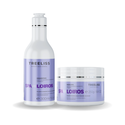 Kit Shampoo e máscara antiemborrachamento Spa dos Loiros