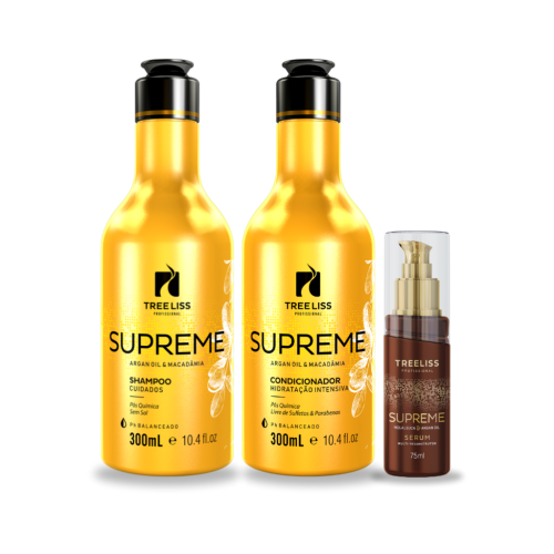 Kit Hidratação Shampoo, condicionador e serum Supreme