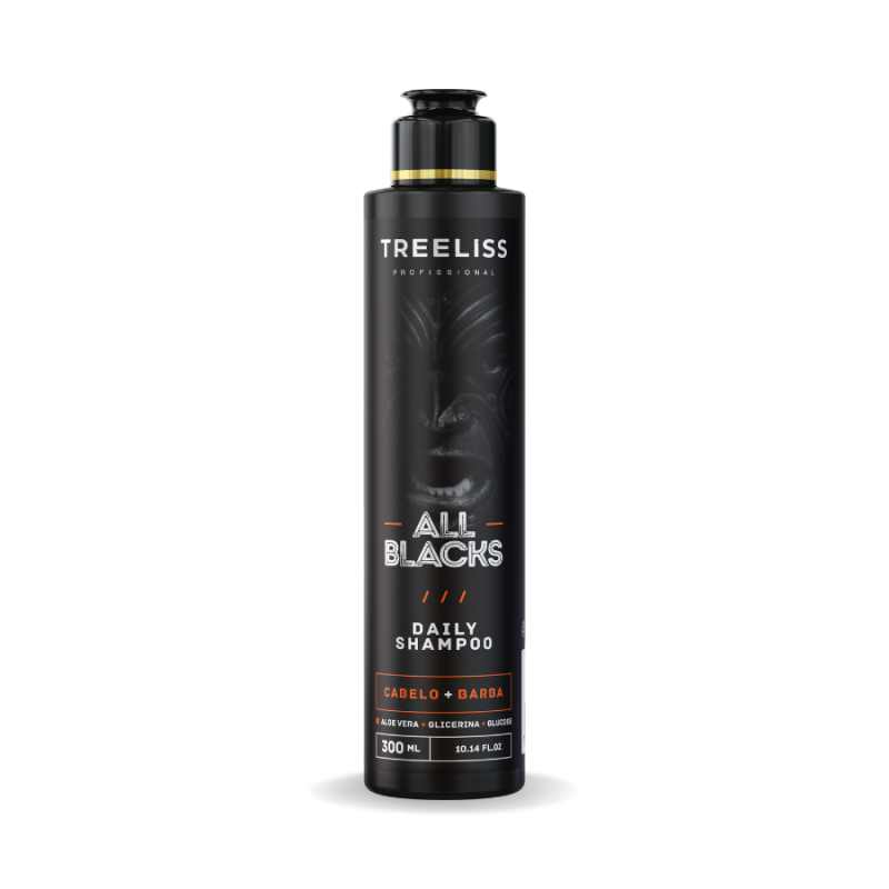 Shampoo Barbearia Daily Premium All Blacks Treeliss