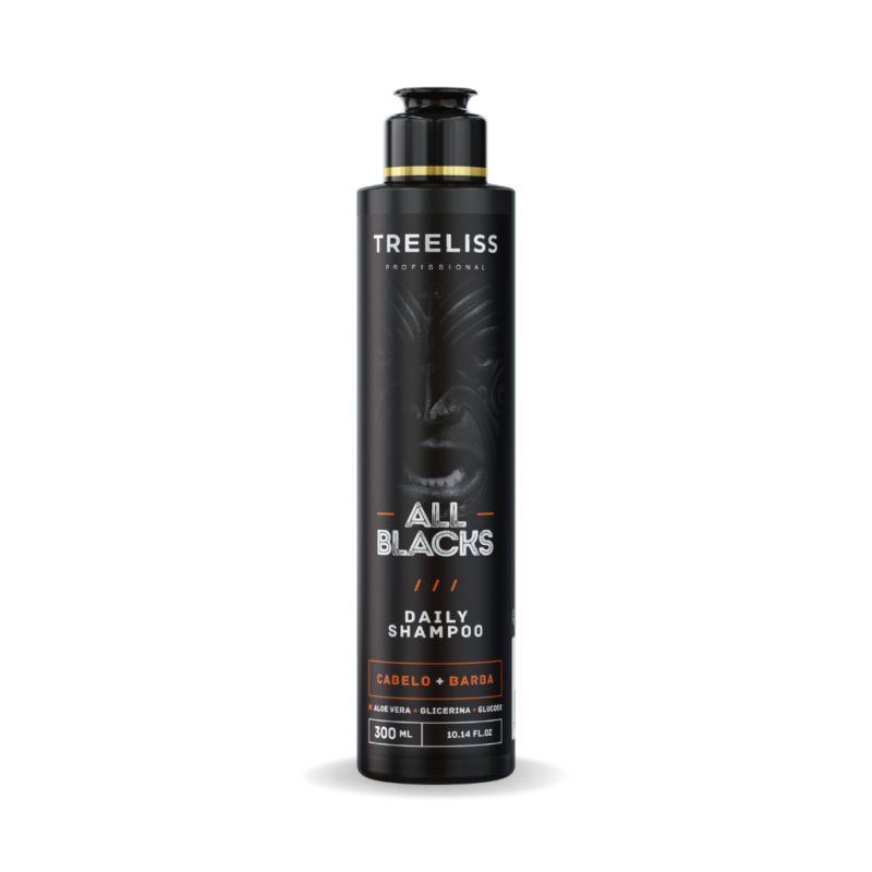 Kit Barba e Cabelo homens All Blacks 4 itens treeliss - Imagem 2