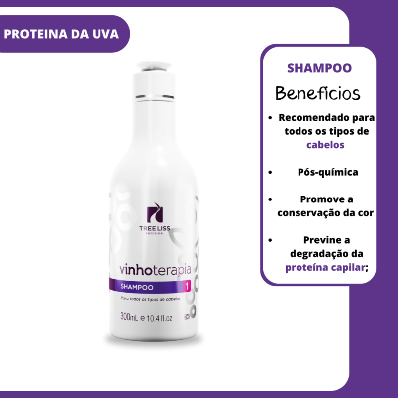 Kit Hidratante Vinhoterapia 4 itens Neutralização Treeliss - Image 2
