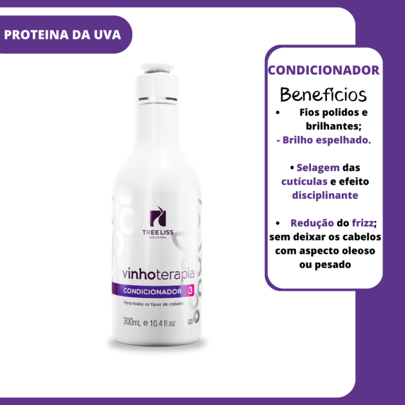 Kit Hidratante Vinhoterapia 4 itens Neutralização Treeliss - Image 4