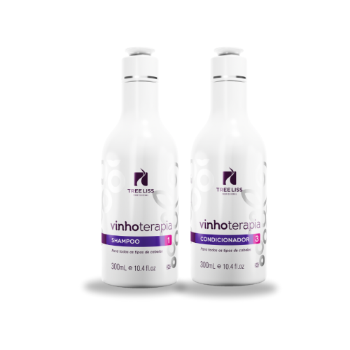 Kit Hidratação Shampoo e condicionador Vinhoterapia Treeliss
