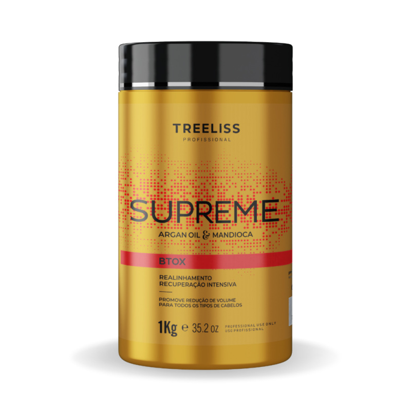 Kit Alisamento Shampoo, reconstrutor e botox Supreme 1L - Imagem 4