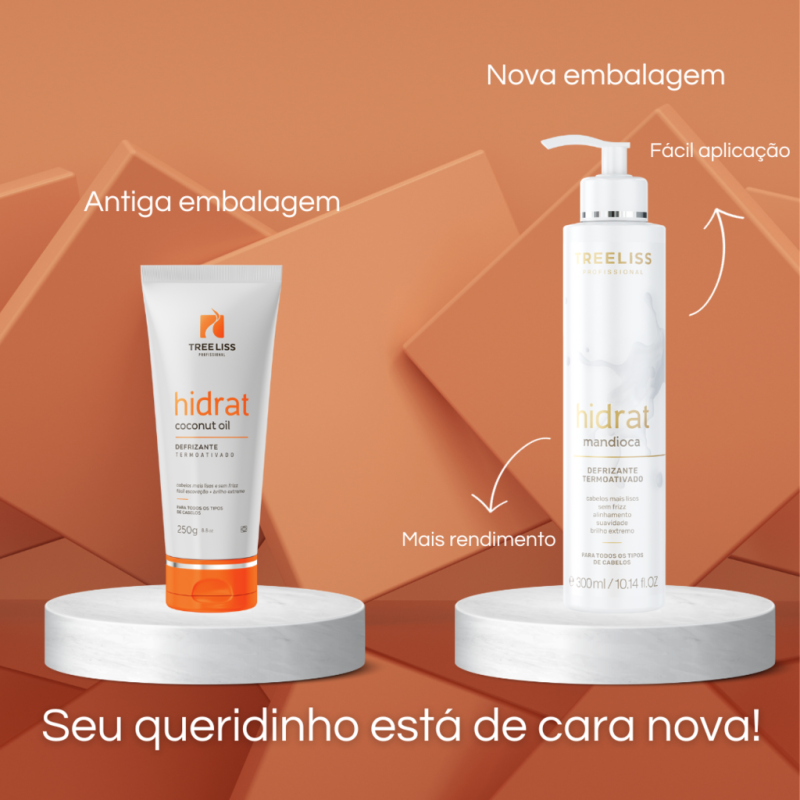 Finalizador Capilar Defrizante Hidrat Mandioca 300g Treeliss - Image 4