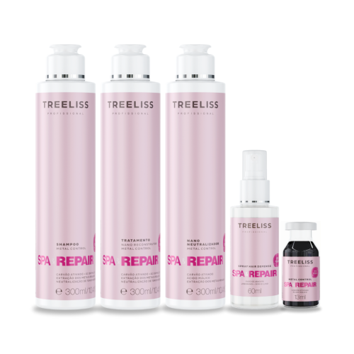 Kit Reparação nanotecnologia tratamento Spa Repair 5 itens