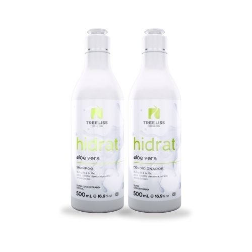 Kit cabelos oleosos Shampoo e condicionador Hidrat Aloe Vera