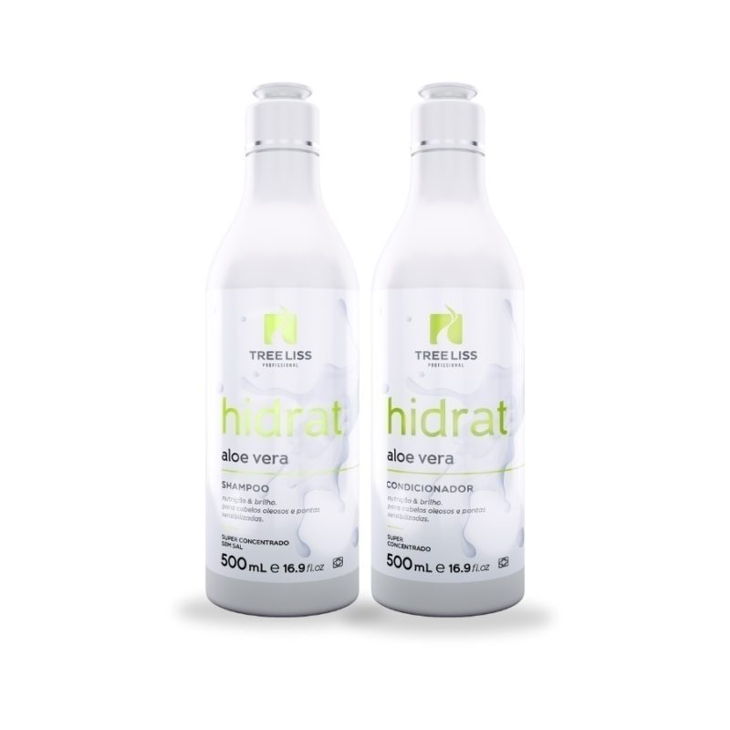 Kit cabelos oleosos Shampoo e condicionador Hidrat Aloe Vera