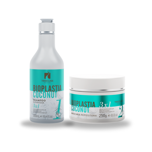 Kit Antiqueda Capilar Bioplastia Vegano Profissional 2 itens