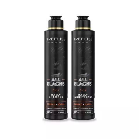 Tree Liss All Blacks Shampoo All Black Barber 2x300ml