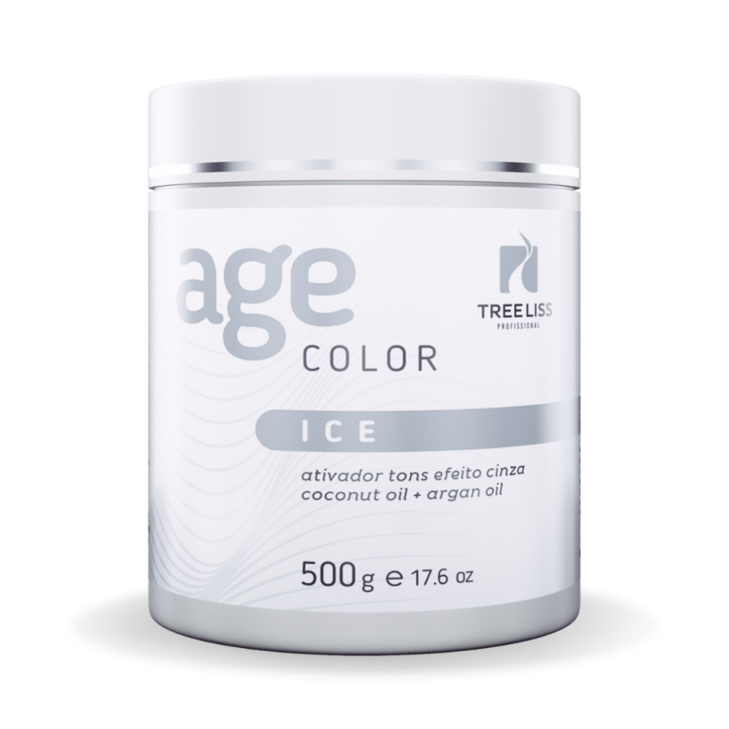 Kit Matizador Shampoo Silver e máscara Ice age color Treeliss - Imagem 3